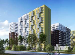 2-к квартира, строящийся дом, 57м2, 11/17 этаж